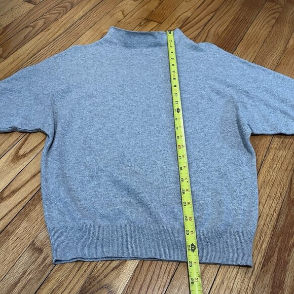 R Label Gray Dolman Sleeve Organic Cotton Cashmere Sweater Size XS - Picture 7 of 8